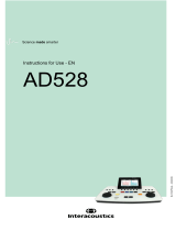 Interacoustics AD528 Operating instructions