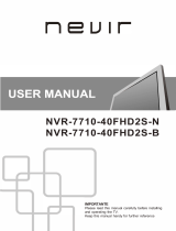Nevir NVR-7710-40FHD2S-N Owner's manual