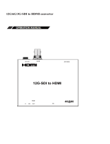 C4i SX-SDH6 Converter 12G SDI HDMI 4K User manual