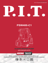 P I T PSW400-C1 Clean Water Pump User manual