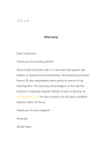 Zevni Z-G7MNRVN2-4292 Operating instructions