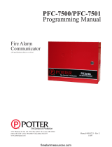 Potter PFC-7500 Fire Alarm Communicator User manual