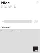 Nice 1017 SH Tubular Motors User manual