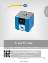 PCE -VC 21 Portable Shaker Vibration Calibrator User manual