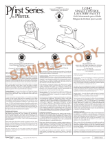 Pfister Pfirst Series LG142-600K Specification and Owner Manual