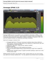 Voxengo SPAN 3.15 FFT Spectrum Analyzer Plugin Owner's manual