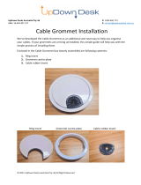 UpDown Desk Pair of Metal Cable Hole Desk Grommets User manual