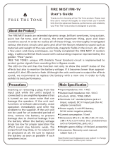 Free The Tone FM-1V Fire Mist Overdrive User guide