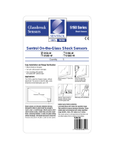 Sentrol 5150 Series On The Glass Shock Sensors User manual