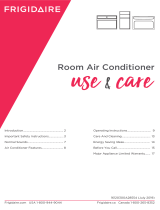 Frigidaire FHSC102WB1 Slider Casement Window Room Air Conditioner User guide