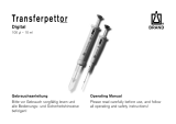 Brand 7028 90 Transferpettor Positive Displacement Pipette User manual