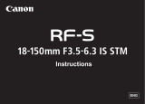 Canon RF-S 18-150mm F3.5-6.3 IS STM Lens Operating instructions