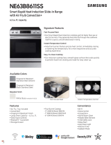 Samsung NE63B8611SS Smart Rapid Heat Induction Slide-In Range User manual