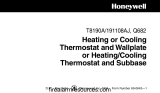 Honeywell 191108AJ Series Heating or Cooling Thermostat User guide
