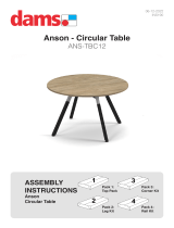 dams ANS-TBC12 Anson Circular Table User manual