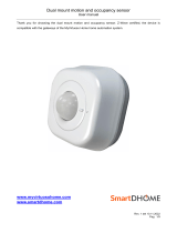 SmartDHOME Dual Mount Motion And Occupancy Sensor User manual