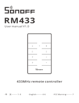 Sonoff RM433 Remote Controller User manual