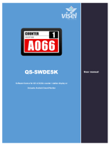 visel QS-LCD22A Counter Station Display User manual