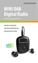 SHP 233-281 Mini DAB Digital Radio User manual