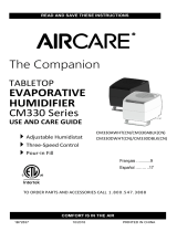 Aircare CM330 Series Companion Evaporative Humidifier User guide