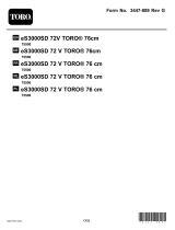 Toro ES3000SD 72v 76cm User manual