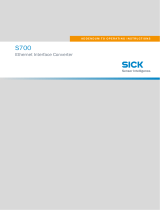 SICK S700 - Ethernet Interface Converter Operating instructions