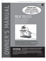 Steinbach SX1500 Krystal Clear Sand Filter Pump Owner's manual