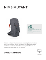 Osprey MUTANT NIMSDAI 90 Mountaineering Backpack Owner's manual