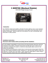 INTERMOTIVE C-BOM760 Blackout Module User manual