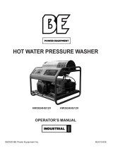 BE Power Equipment HW3524HG12V Hot Water Pressure Washer User manual