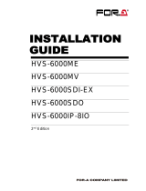 FOR-A HVS-6000/6000M Installation guide