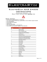 ELECTRASTIM EM200 Luxury Electro Stimulator Operating instructions