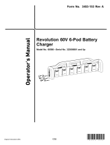Toro Revolution 60V 6-Pod Battery Charger User manual