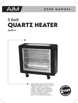 Aim AHH88- 5 Bar Quartz Heater User manual