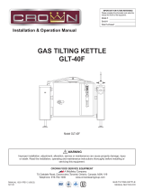 Crown GLT-40F Gas Tilting Kettle User manual