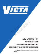 Victa 1697389 18V Lithium-Ion Twin Battery Cordless Powerhead Owner's manual