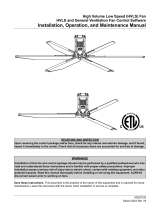 FloAire F-HVLS Fansand Controls Operation & Installation Manual