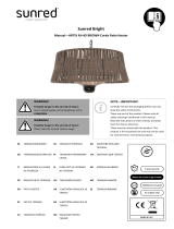 SunRedHängeheizstrahler Artix Corda Bright Hanging Brown 1800 Watt