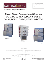 Crown DDA-3 Do All Dual Pressure Steamer Direct Steam User manual