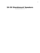 Cambridge Audio SX-50 Standmount Speakers User manual