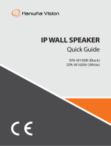 Hanwha VisionSPA-W100B IP Wall Speaker