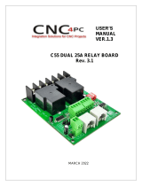 CNC4PC C55 Dual 25A Relay Board User manual