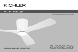 Kichler 300032 54 Inch 3 Blade Indoor LED Ceiling Fan User manual