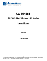 AzureWave AW-HM581 IEEE 802.11ah Wireless LAN Module User guide