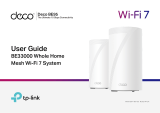 TP-LINK Deco BE95 BE33000 Whole Home Mesh WiFi 7 System User guide