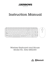 J.Burrows Elite MKG300 Wireless Keyboard and Mouse User manual