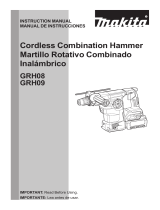 Makita GRH08 Cordless Combination Hammer User manual