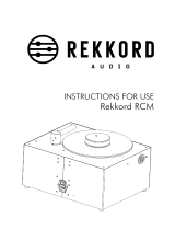 REKKORD VC-S2 RCM High Performance Vinyl Cleaning Machine Operating instructions
