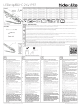 hidealite RX HD 24V IP67 Professional LED Strip Lights Operating instructions