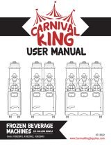 Carnival 382SM1 Frozen Beverage Machines Owner's manual